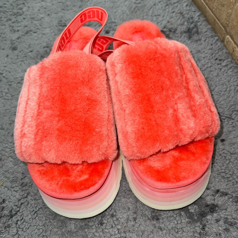 UGG Disco Sherpa Corduroy Slide Sandal